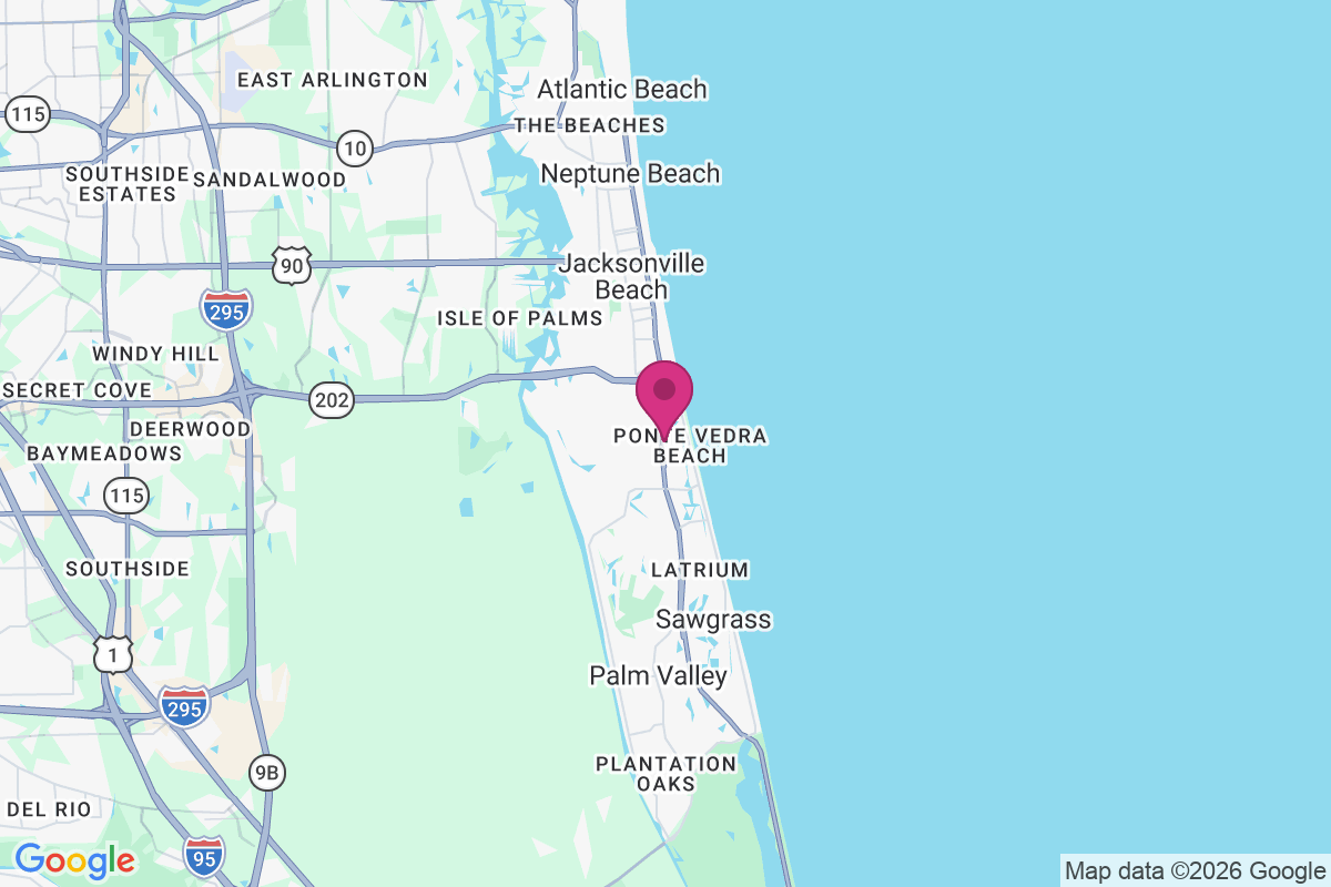 Carte de Ponte Vedra Beach