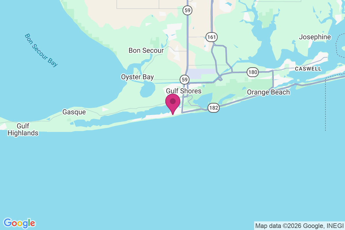 Carte de Gulf Shores