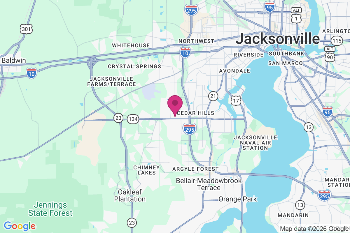 Carte de Jacksonville Heights