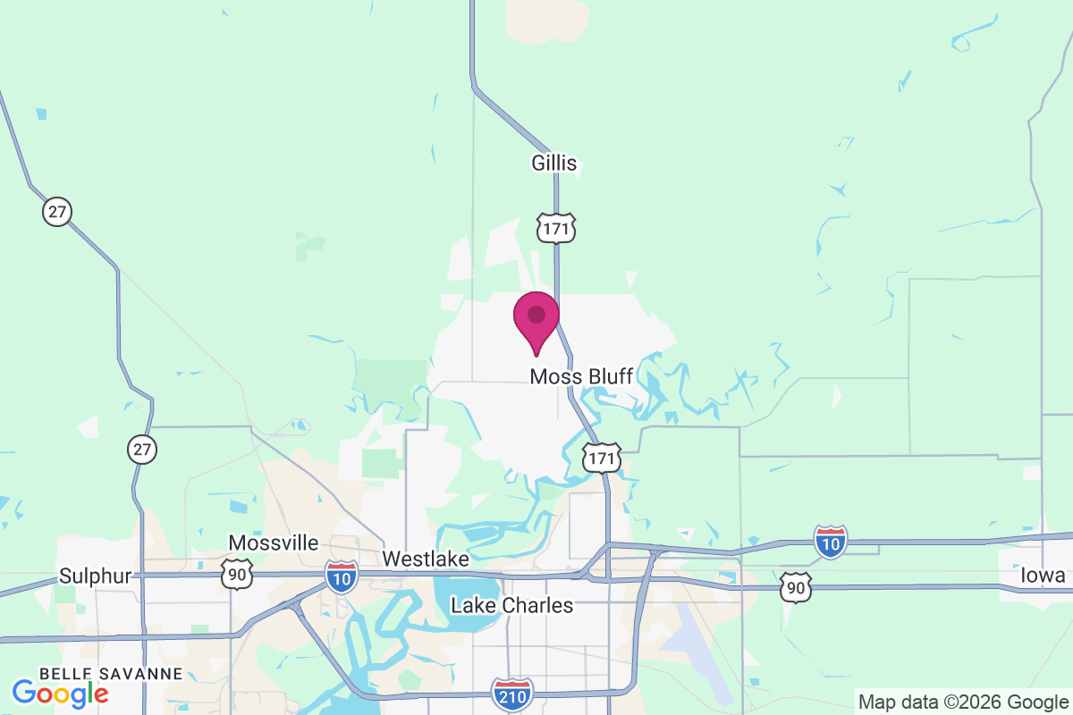 Carte de Moss Bluff