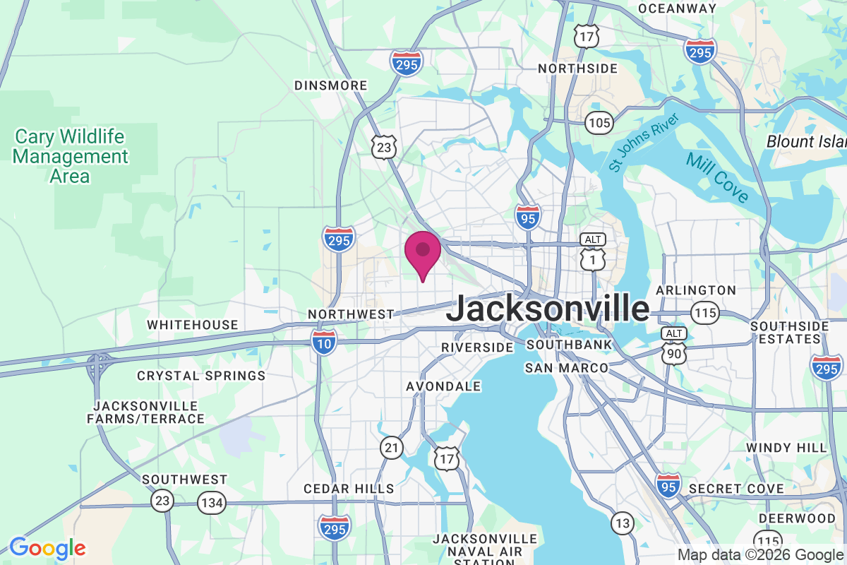 Carte de West Jacksonville