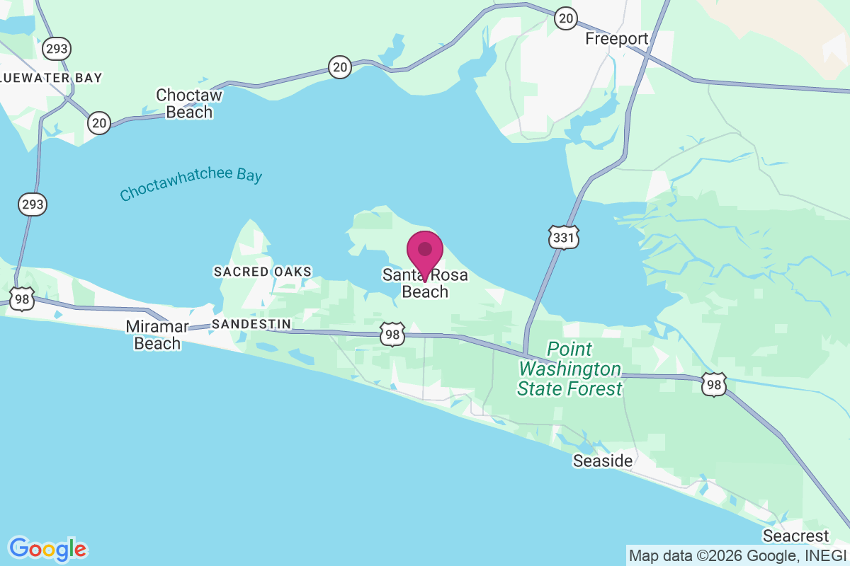 Carte de Santa Rosa Beach