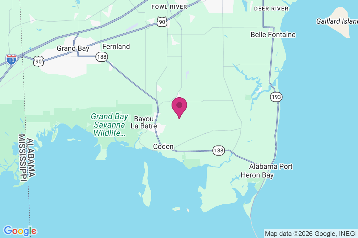 Carte de Bayou La Batre