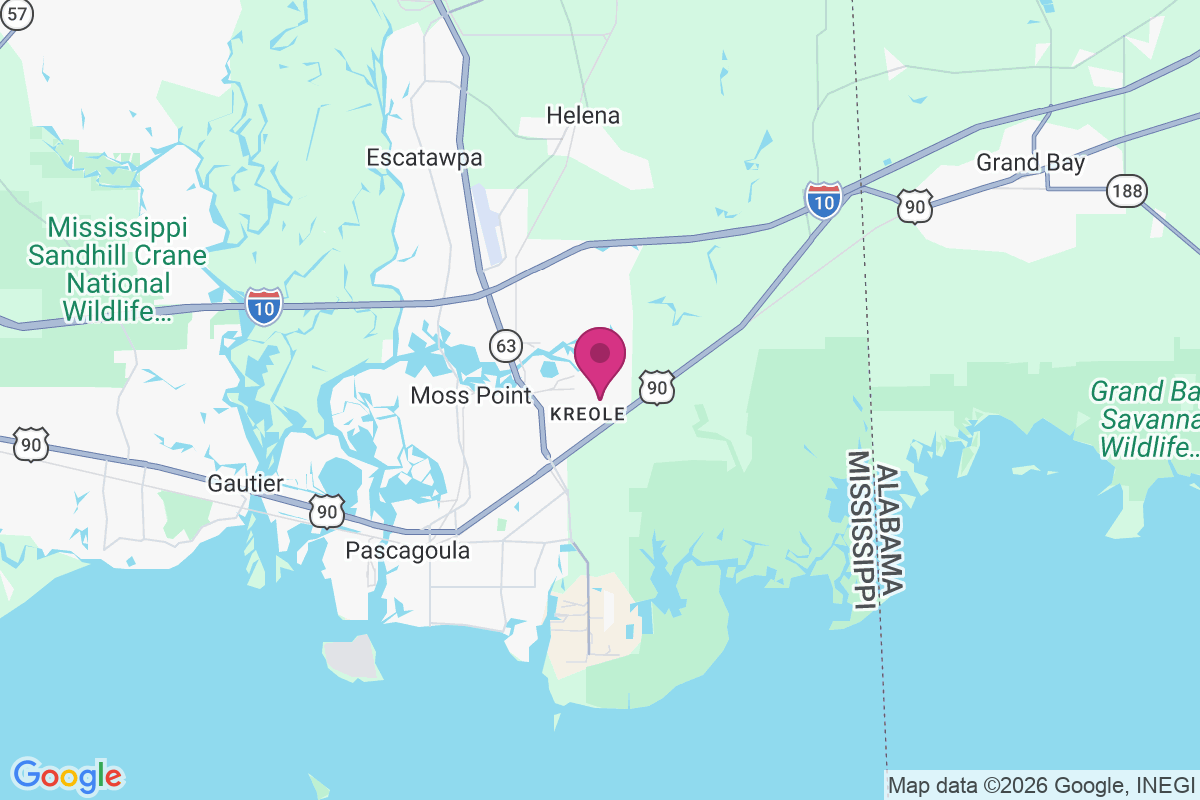 Carte de East Moss Point