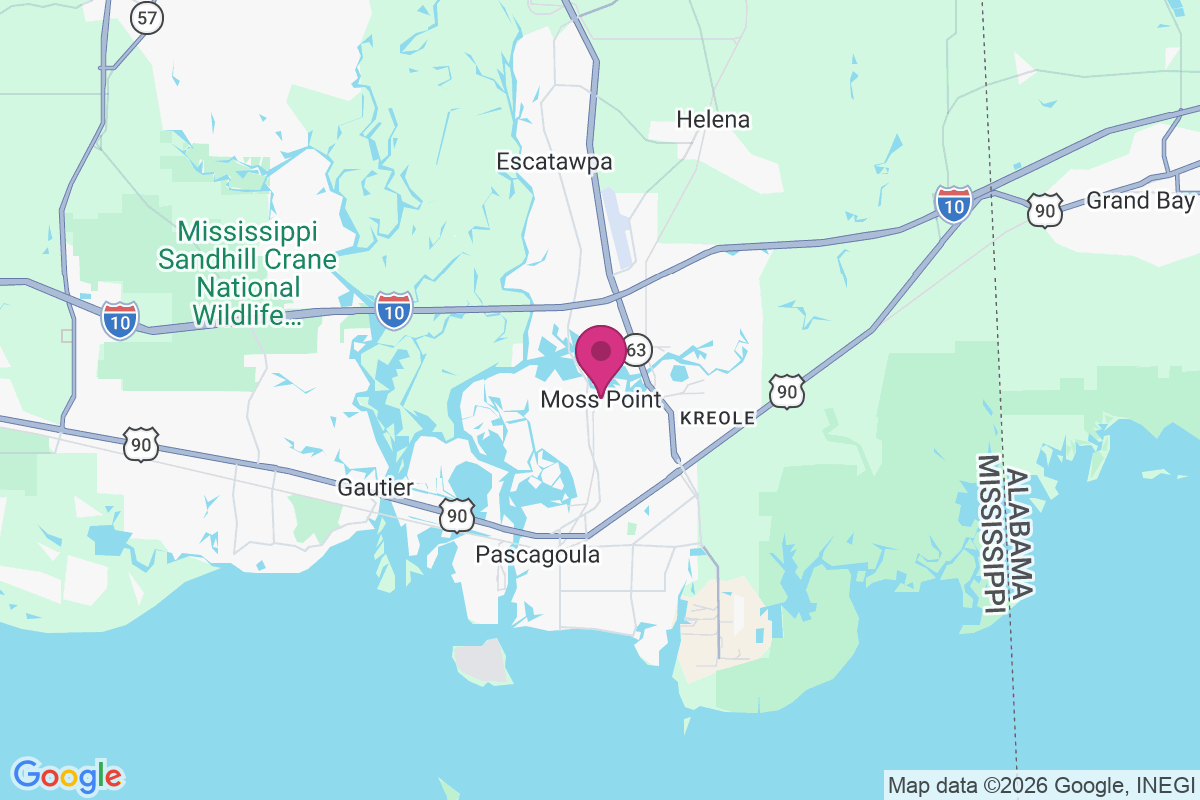 Carte de Moss Point