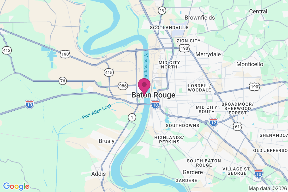Carte de West Baton Rouge