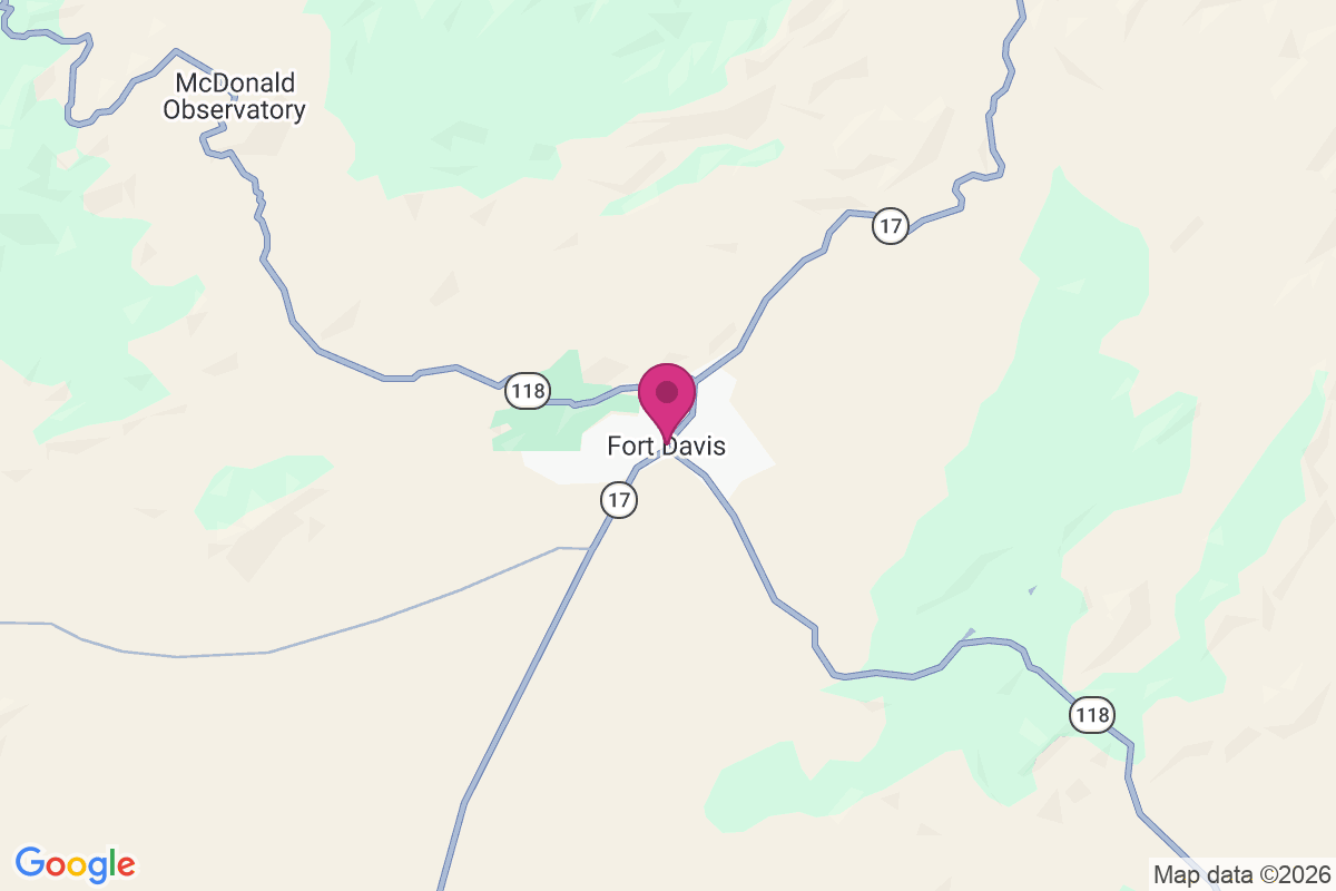 Carte de Fort Davis