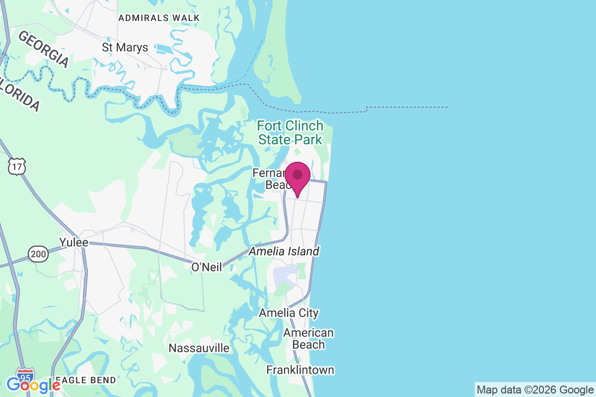 Carte de Fernandina Beach