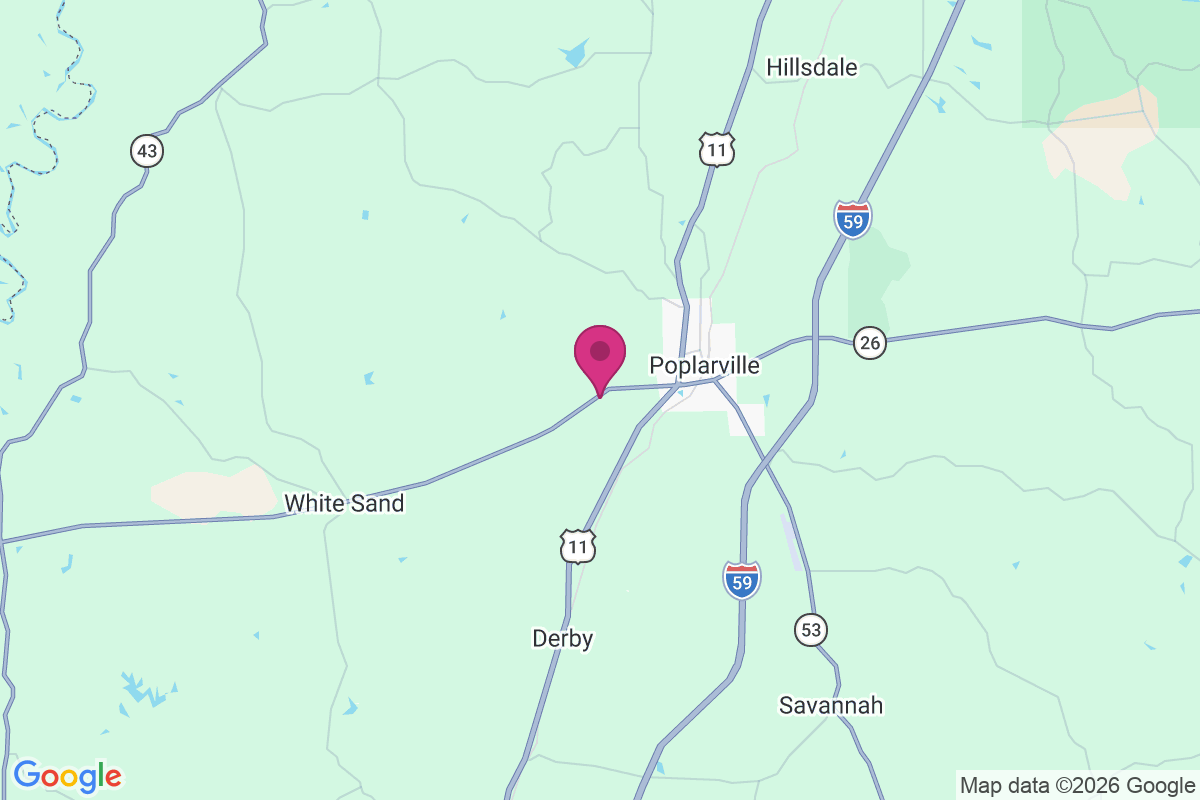 Carte de West Poplarville