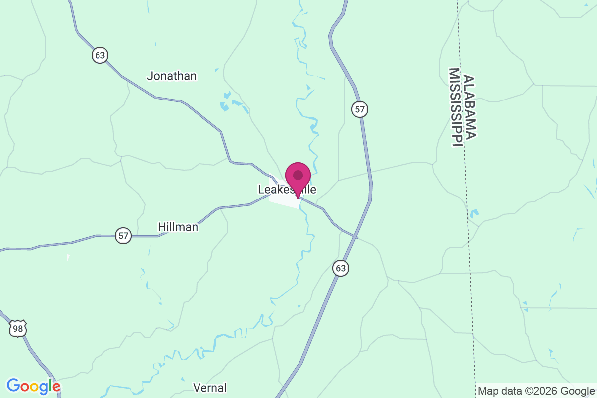 Carte de Leakesville