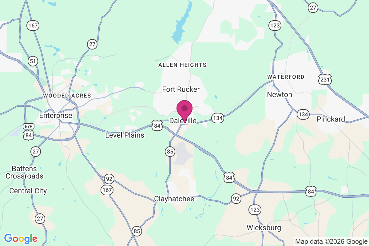Carte de Fort Rucker