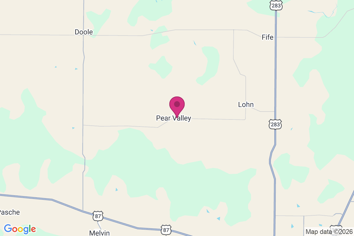 Carte de Pear Valley