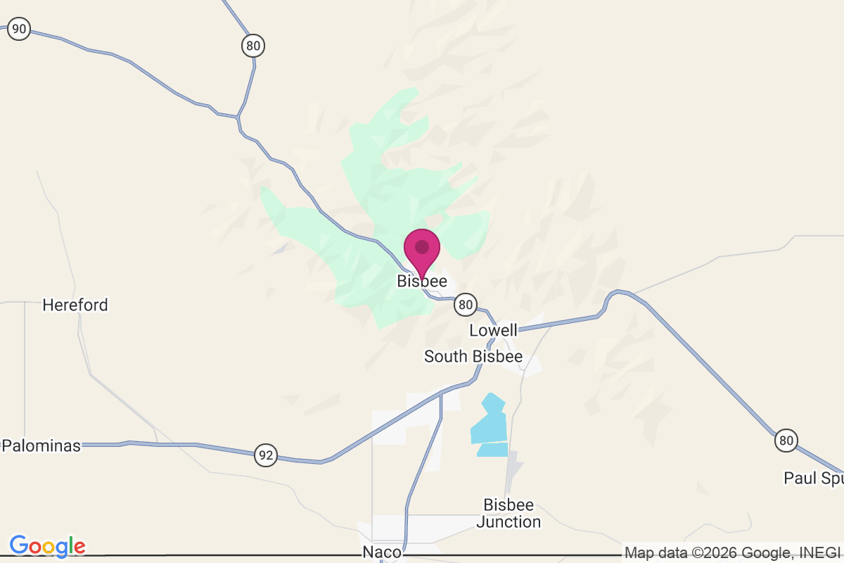Carte de Bisbee