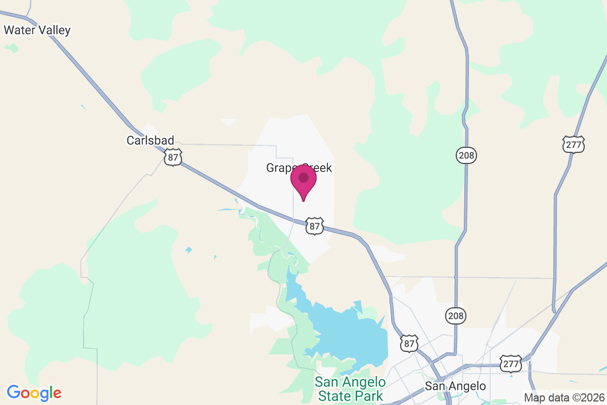 Carte de Grape Creek