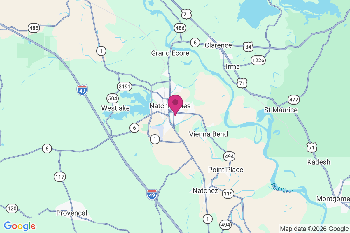 Carte de East Natchitoches