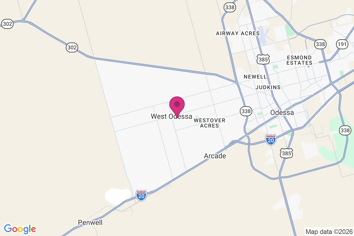Carte de West Odessa