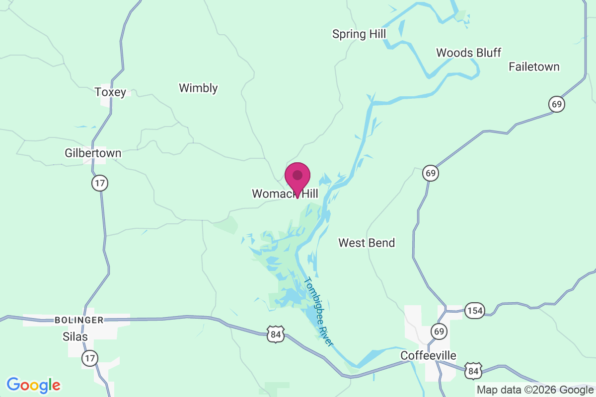 Carte de Womack Hill