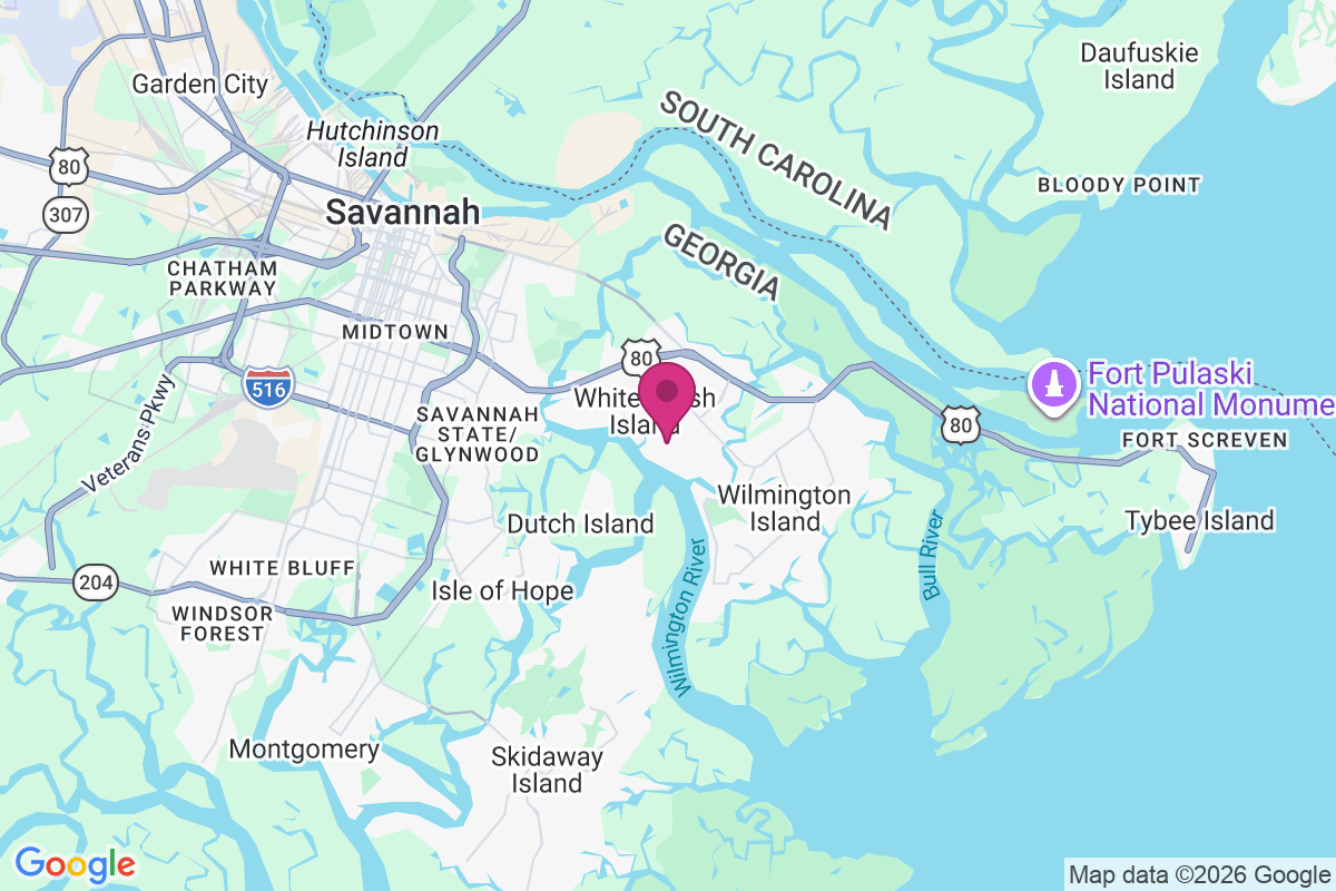 Carte de Whitemarsh Island