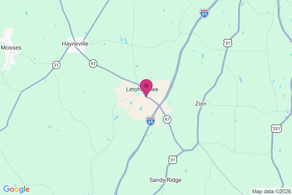 Carte de Letohatchee