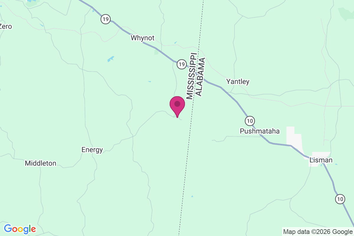 Carte de Hurricane Creek