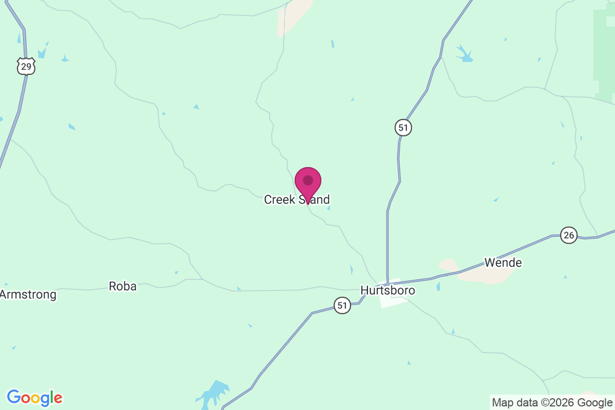 Carte de Creek Stand