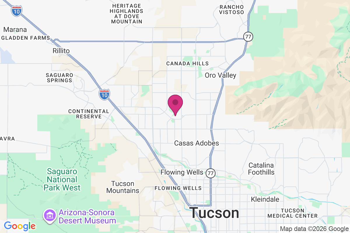 Carte de Tucson National Estates