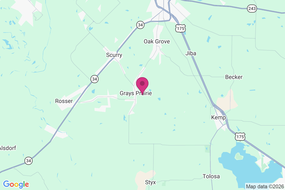 Carte de Grays Prairie