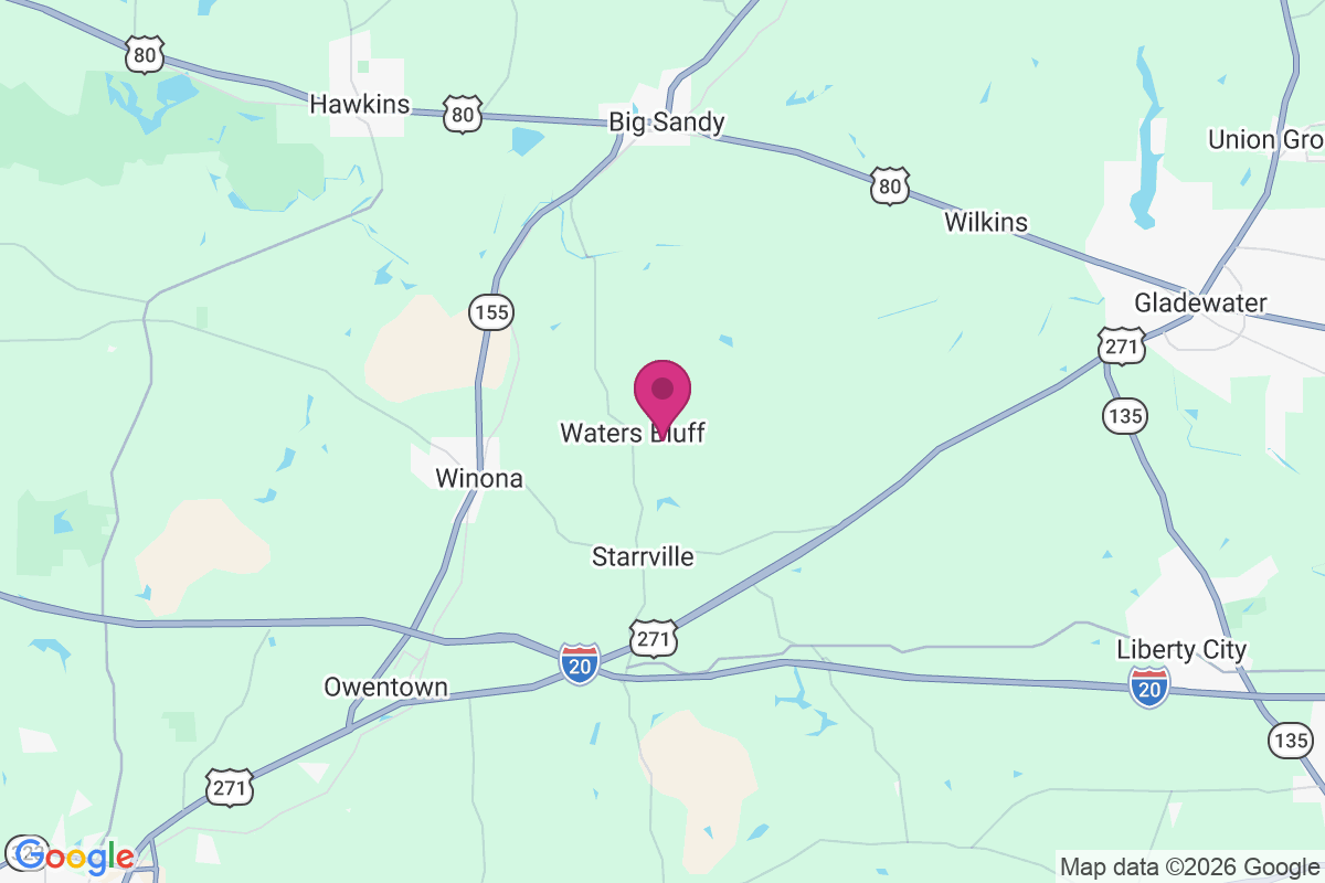 Carte de Waters Bluff