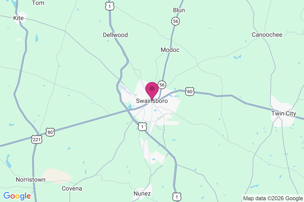 Carte de Swainsboro