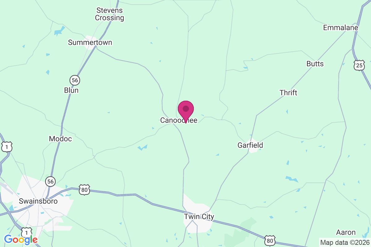 Carte de Canoochee
