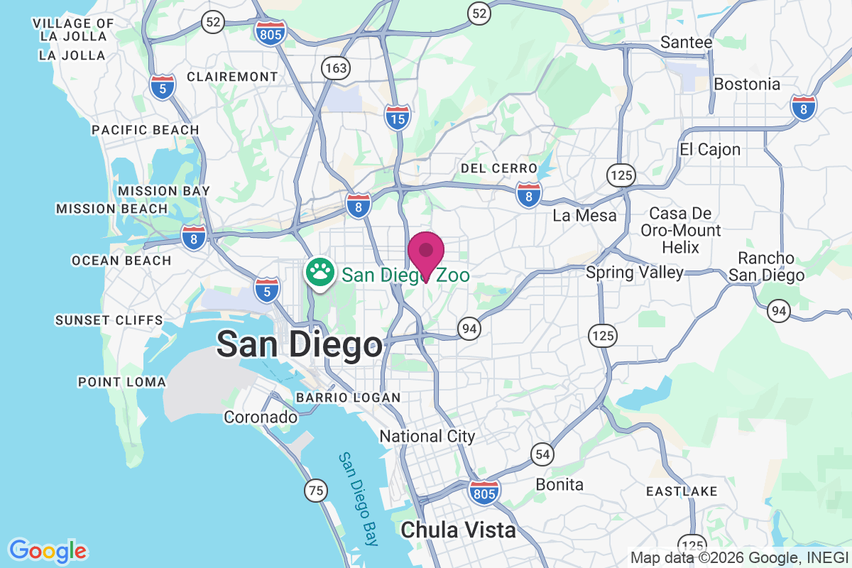 Carte de East San Diego