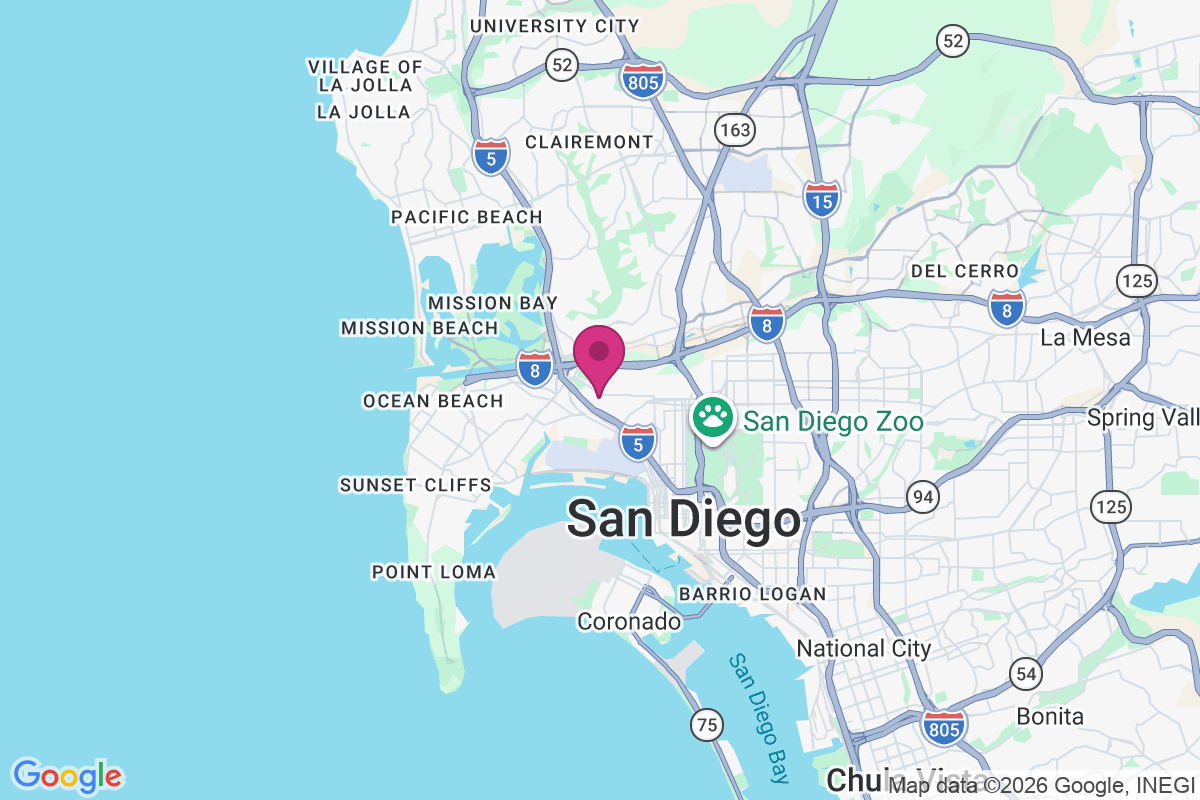 Carte de Old Town San Diego