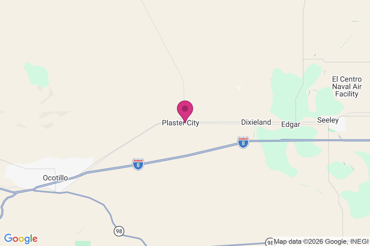Carte de Plaster City