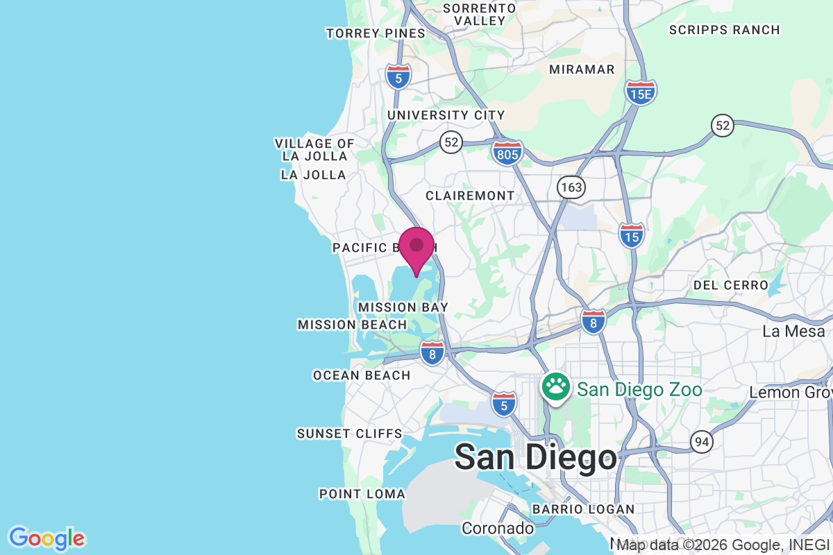 Carte de Campland on the Bay Trailer Park