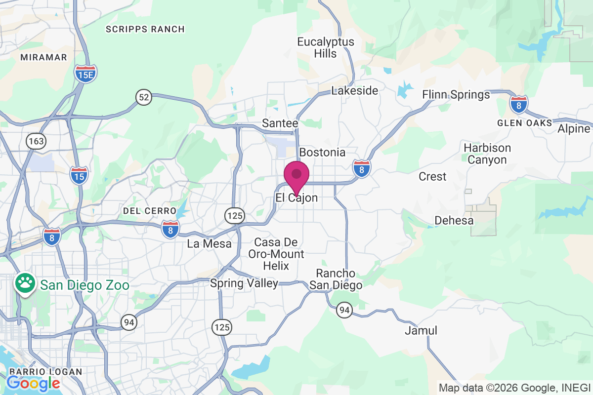 Carte de El Cajon