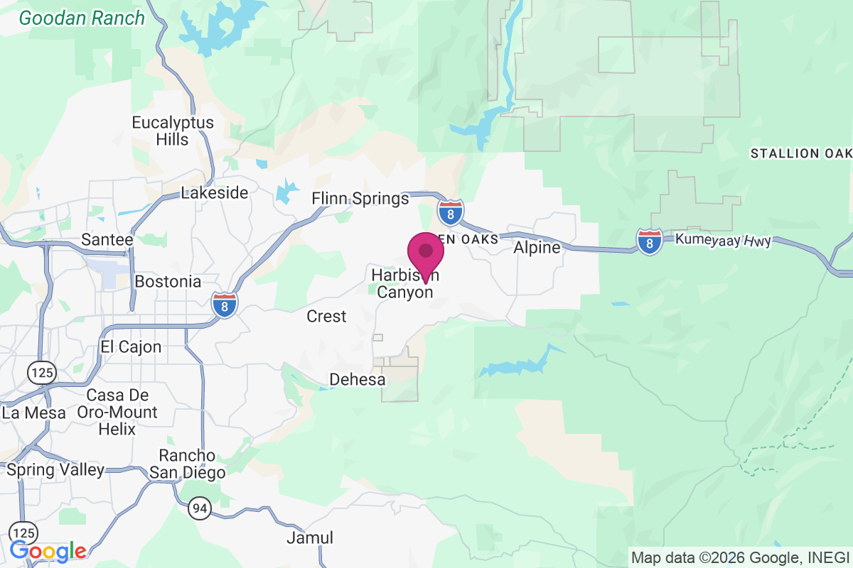 Carte de Harbison Canyon