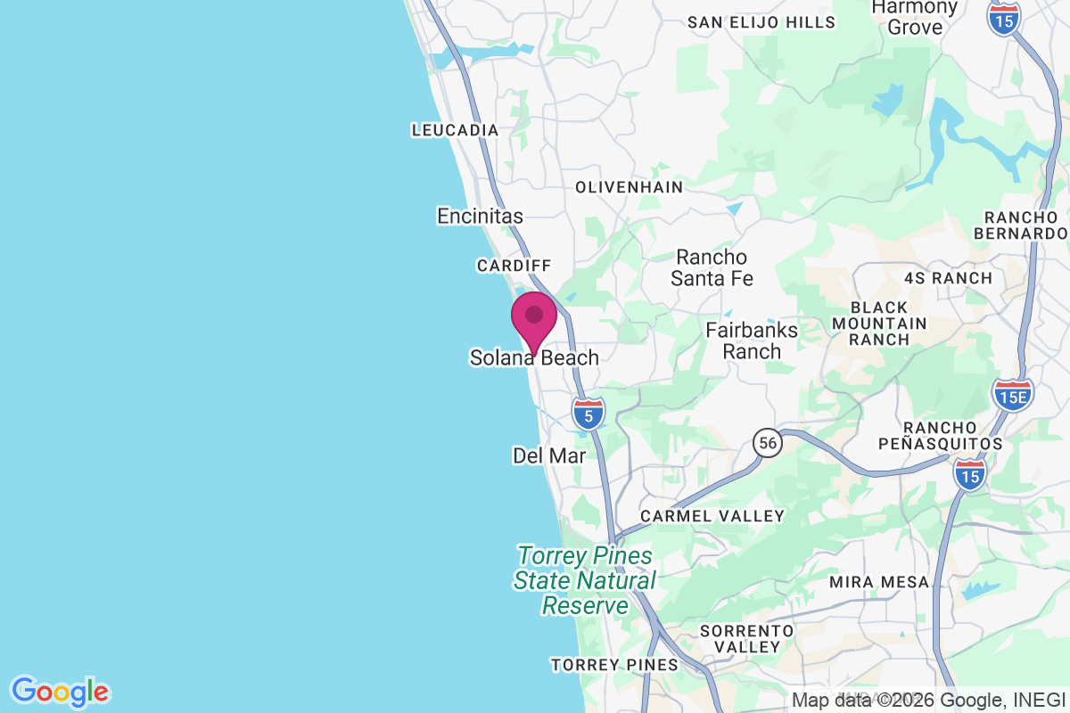 Carte de Solana Beach