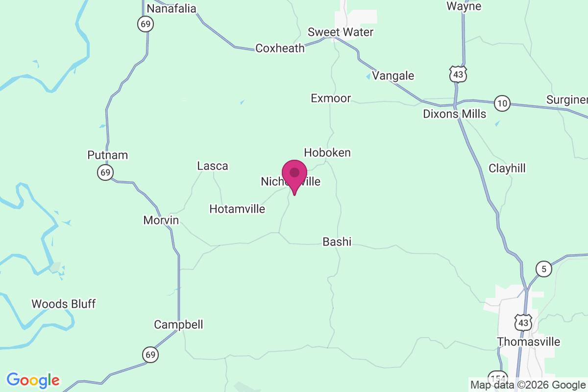 Carte de Nicholsville