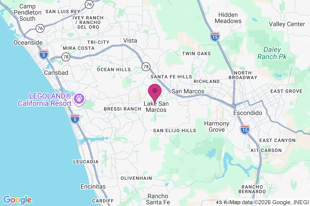 Carte de Palomar West Mobile Home Park