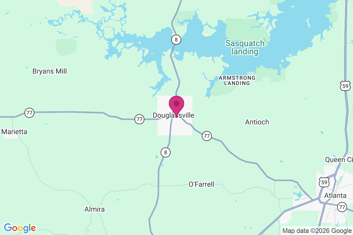 Carte de Douglassville