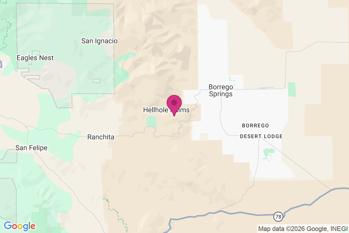 Carte de Hellhole Palms