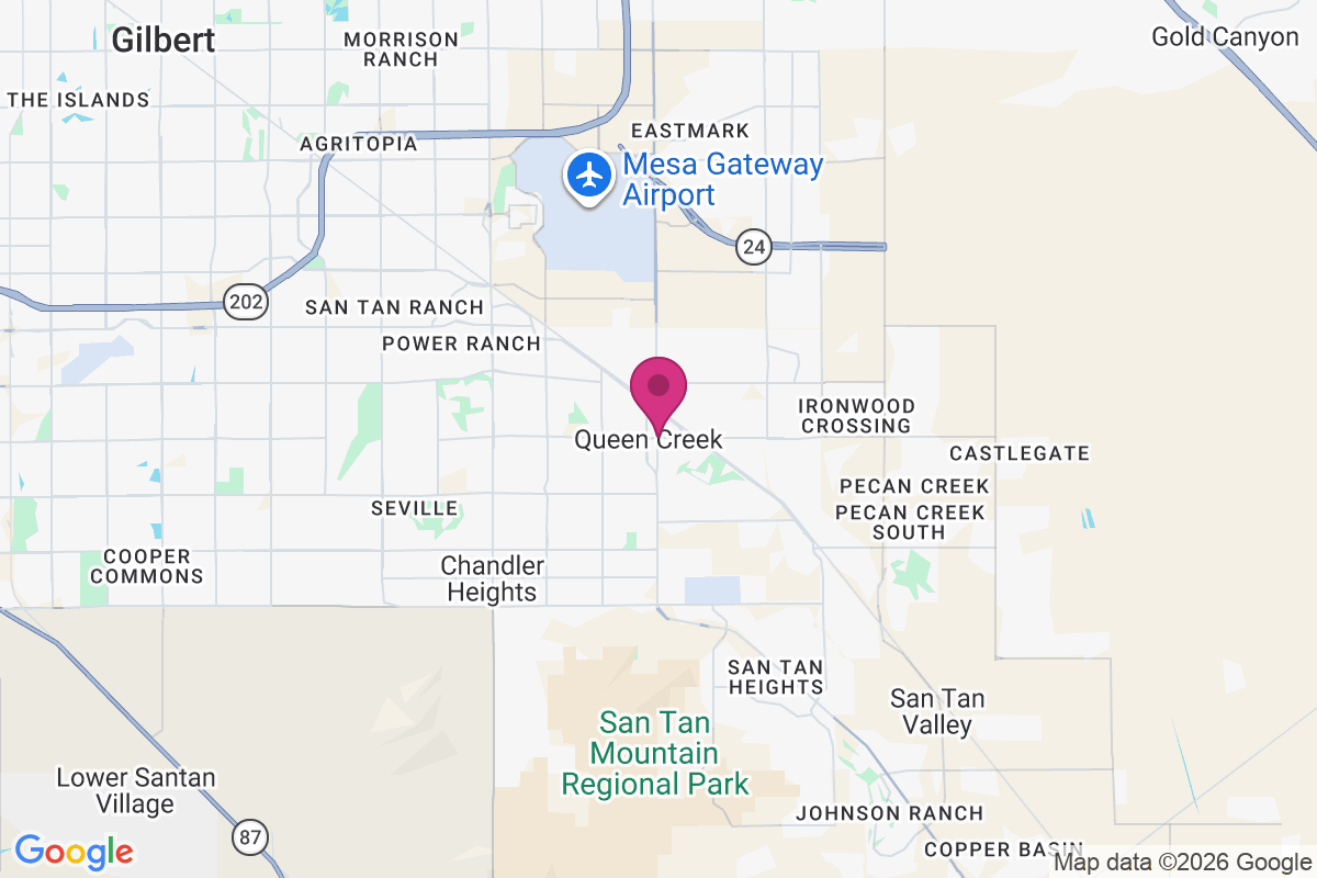 Carte de Queen Creek