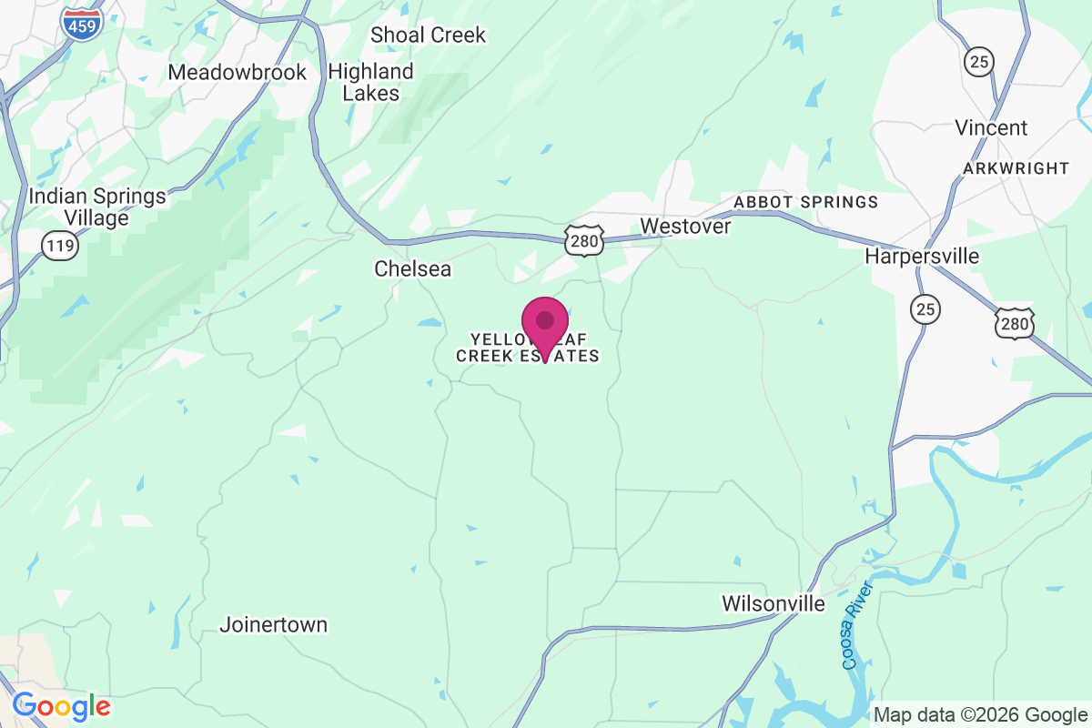 Carte de Yellowleaf Creek Estates