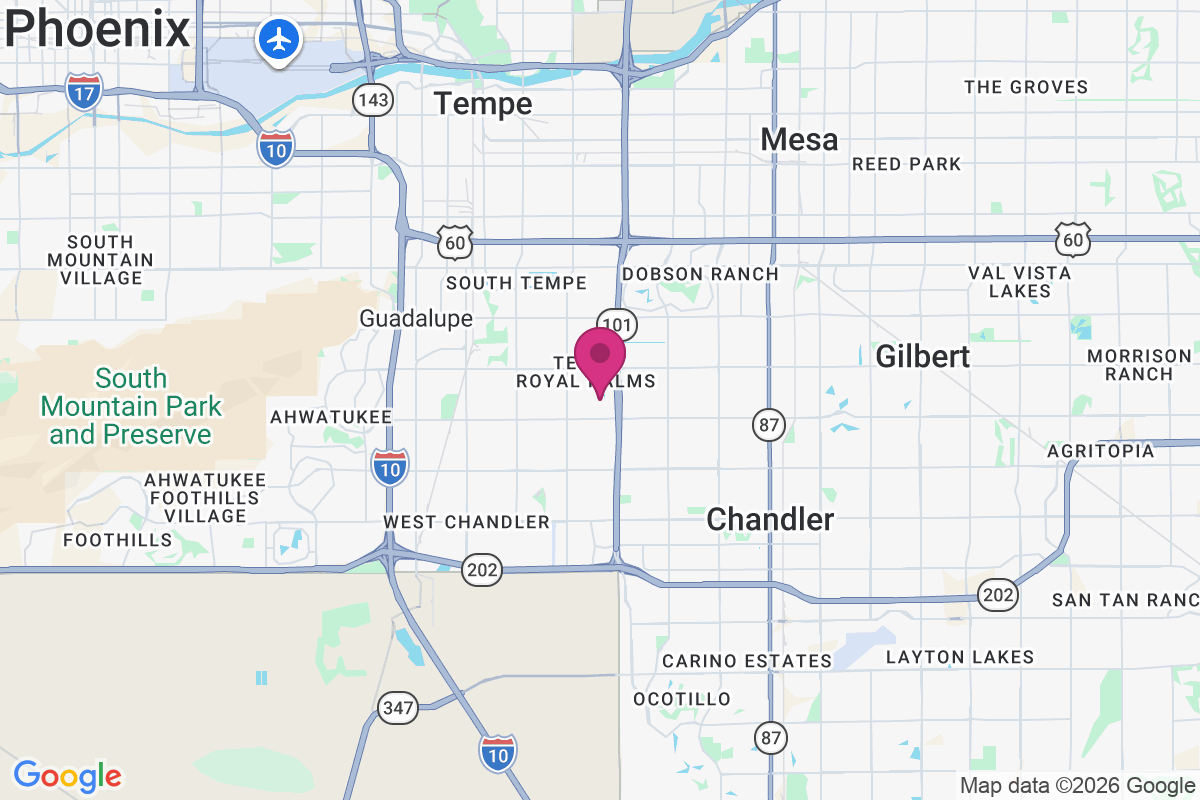 Carte de Tempe Royal Palms