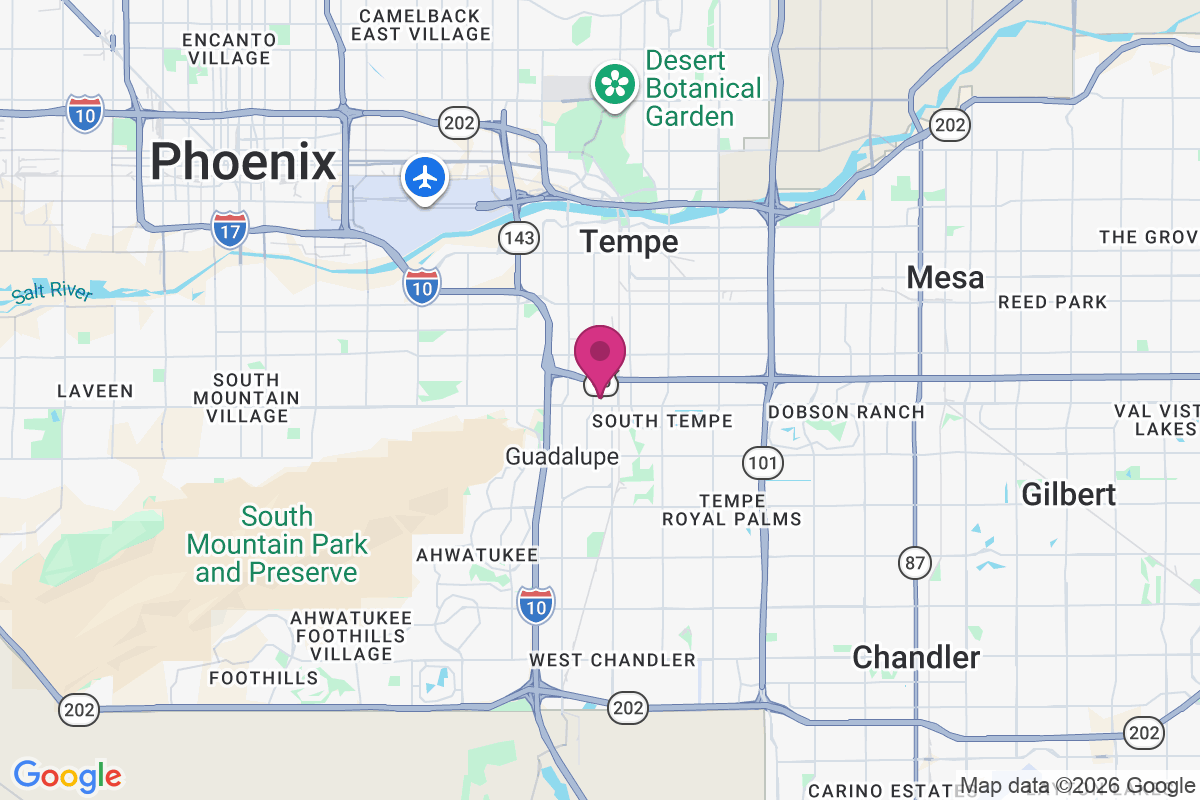 Carte de Rancho Tempe Family and Adult Mobile Home Park