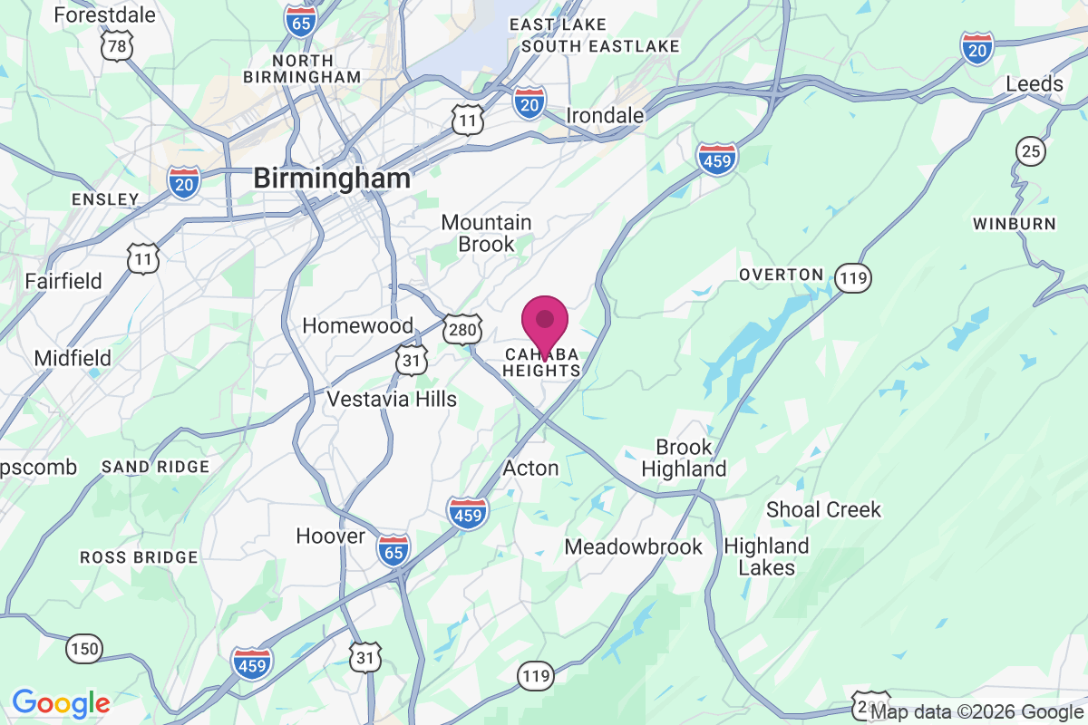 Carte de Cahaba Heights