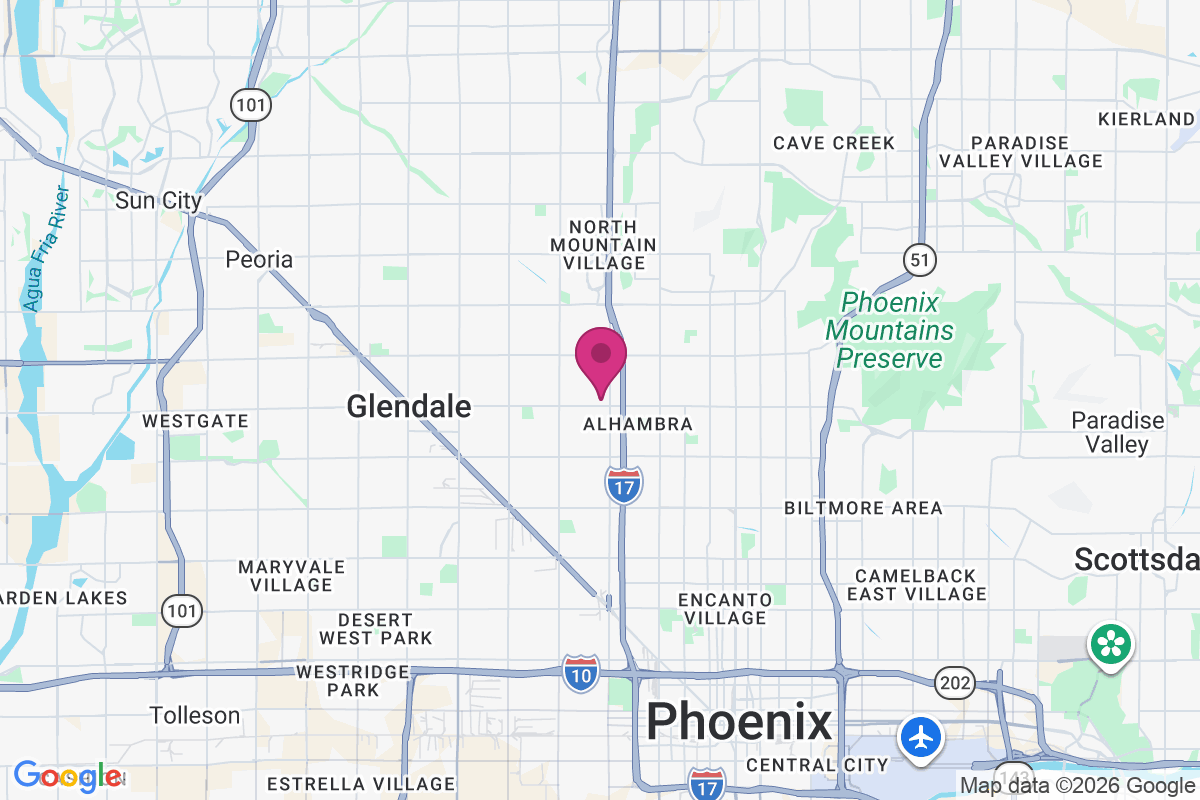 Carte de Phoenix West Mobile Home Park