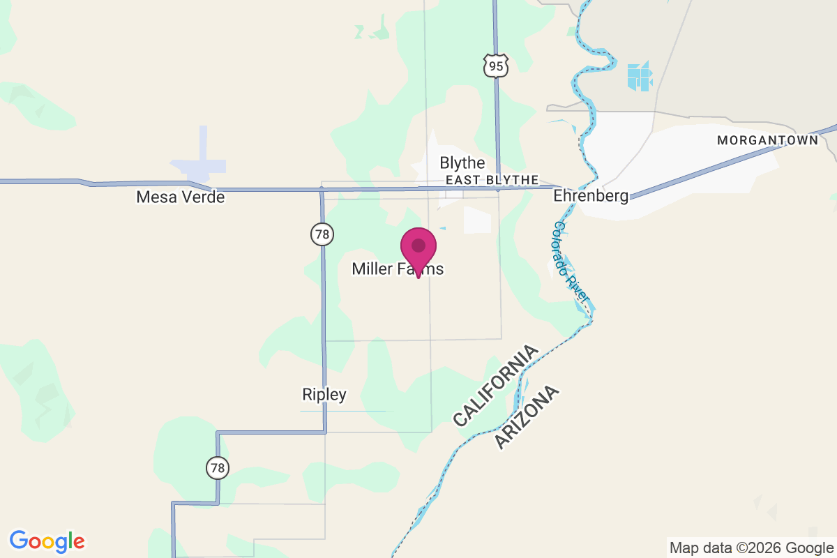 Carte de Miller Farms