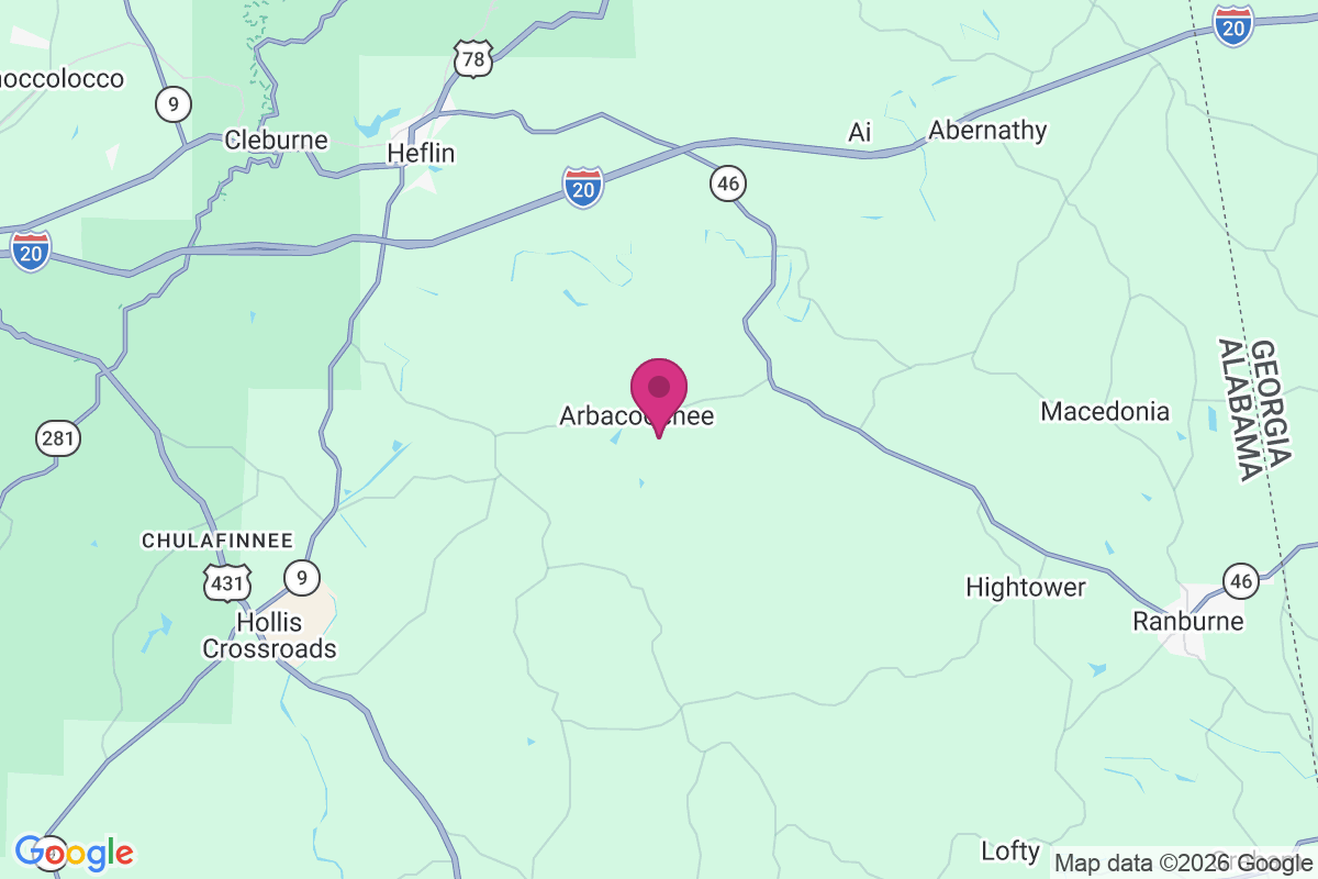 Carte de Arbacoochee