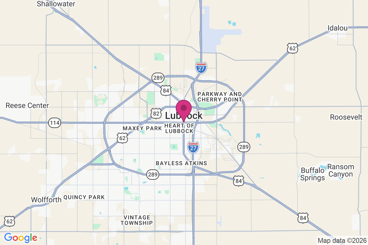 Carte de Lubbock